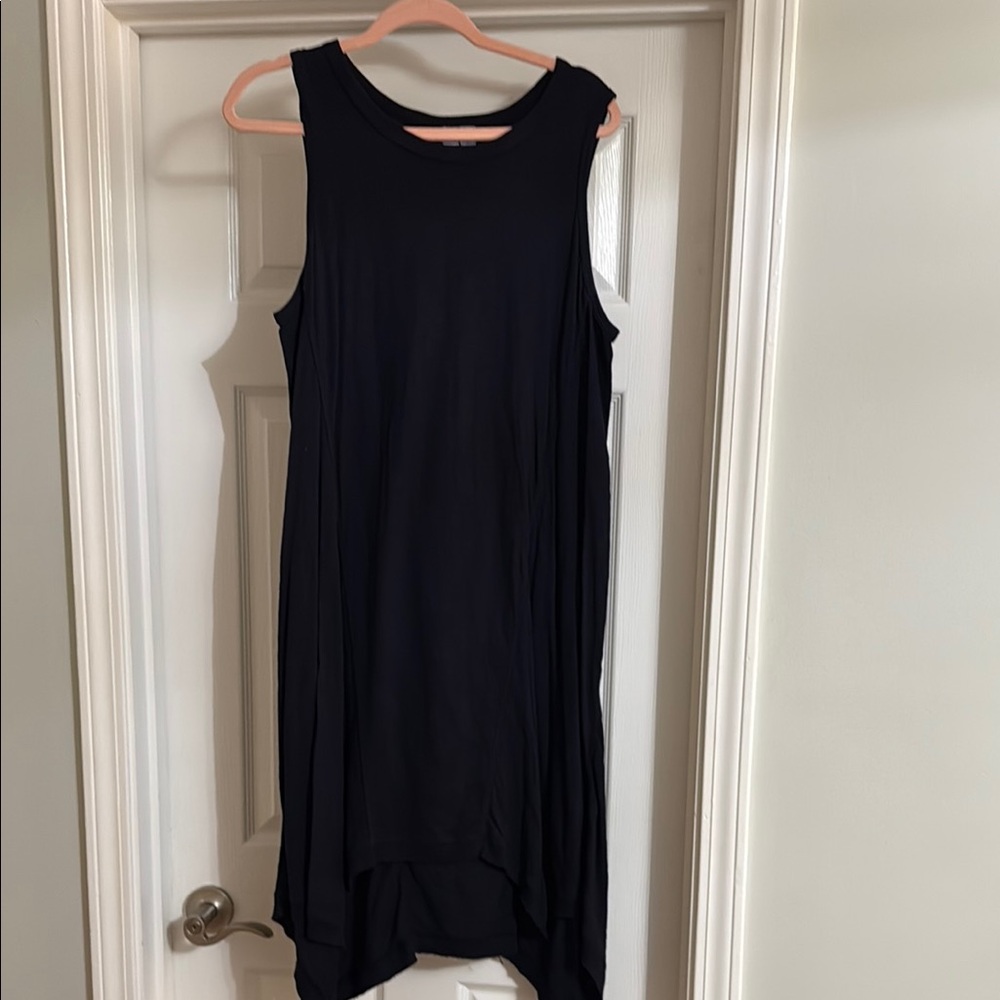 Wilt Black Sleeveless Asymmetrical Sheath Dress
